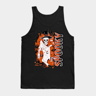Skeleton Magician - Spooky Gothic Magic Trick Performer Tank Top